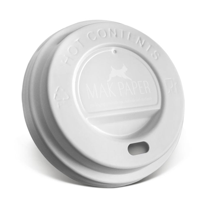 sip lid for paper cup 80 mm (for 8a oz) ps white