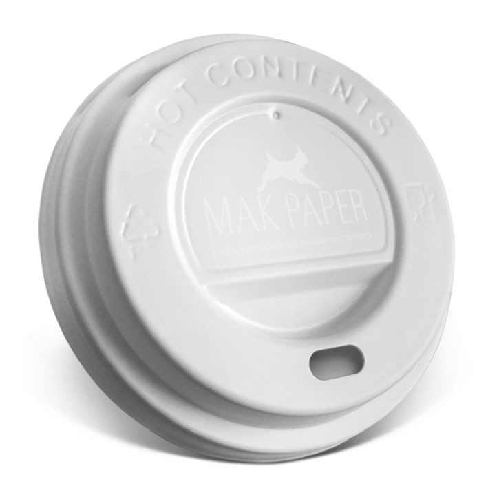 sip lid for paper cup 90mm (for12oz) ps white