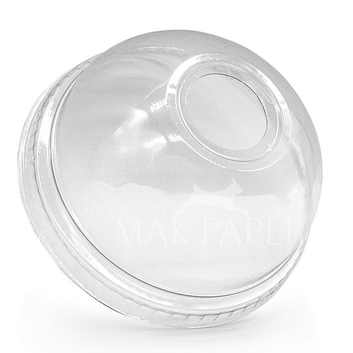 mak-paper-cold-lids-dome-with-hole-O95mm-pet-transparett