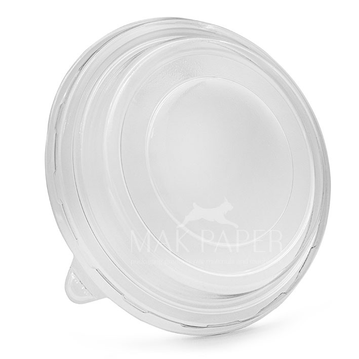 mak paper lid for paper bowl Ø142mm pet transparent