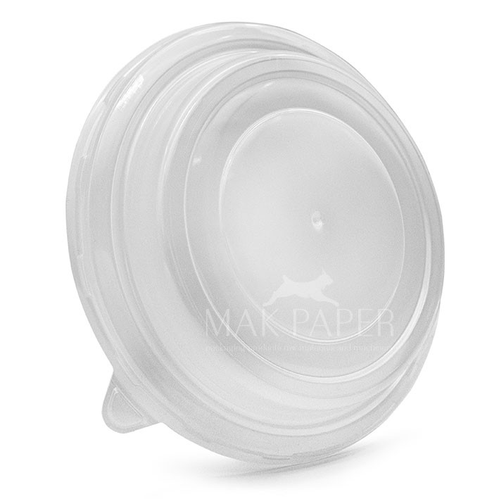 mak paper lid for paper bowl with venting hole Ø142mm pp transparent