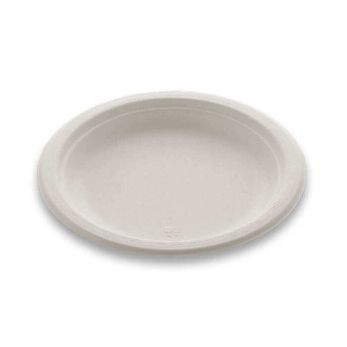 bagasse plain round plate 80ml